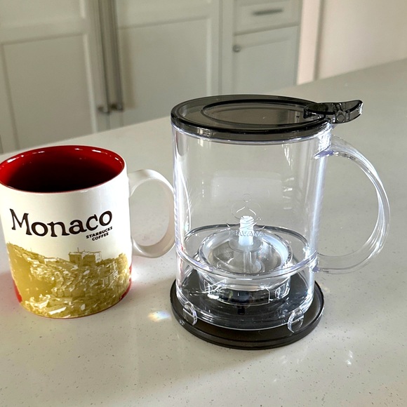TEAVANA PERFECTEA 16 Ounce Tea Maker - Black Loose tea Strainer Kettle NEW NiB - Picture 1 of 17
